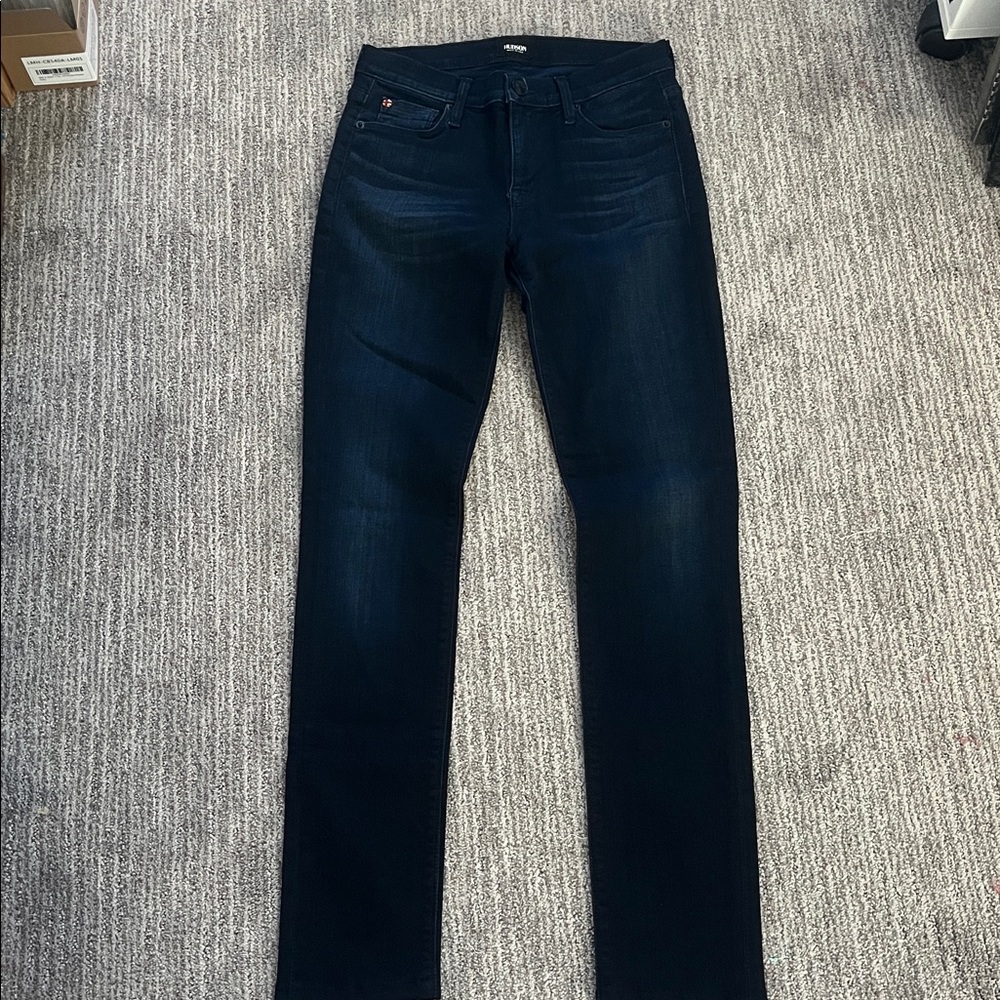 Hudson Shine Midrise Skinny Dark Denim Jeans 26 - NWOT